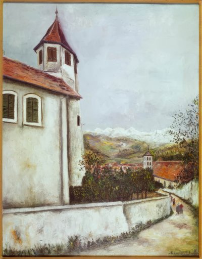 Sallanches e il gruppo del Monte Bianco da Maurice Utrillo