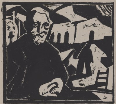 Uomo seduto da Maurits de Groot (signed by artist)