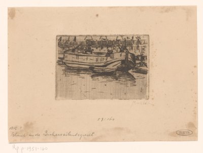 Barca nel Bickersgracht, Amsterdam da Maurits van der Valk (signed by artist)