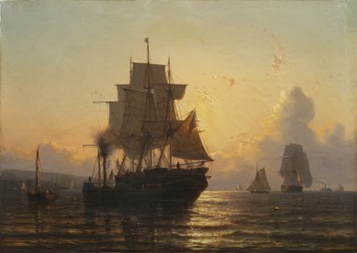 Tramonto tropicale al mare da Mauritz Frederik Hendrik De Haas