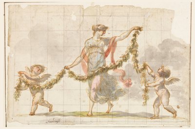 Disegno, pittura murale, 1820 ca. da Mauro Gandolfi