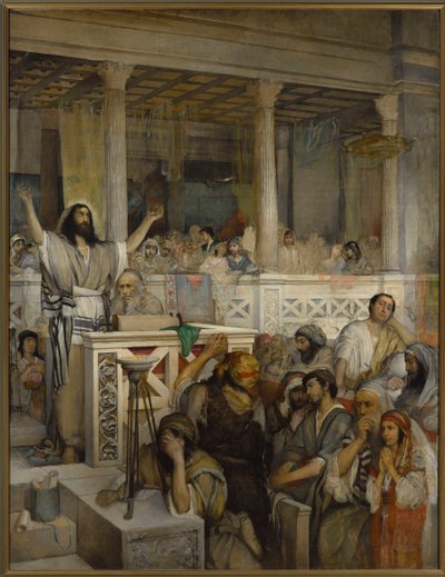 Cristo predica a Cafarnao da Maurycy Gottlieb