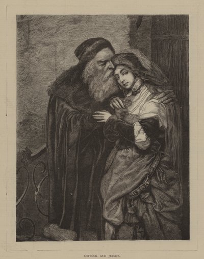 Shylock e Jessica da Maurycy Gottlieb