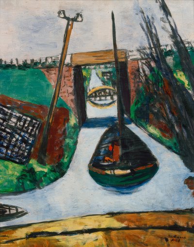 Canale in Olanda da Max Beckmann
