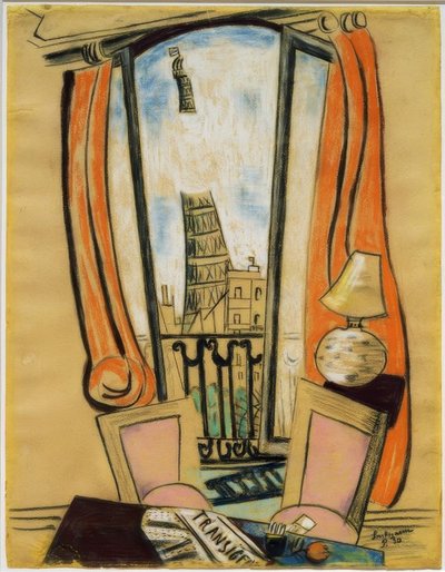 Vista dalla finestra (Torre Eiffel) da Max Beckmann