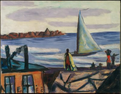 Vista del bagno a Bandol da Max Beckmann