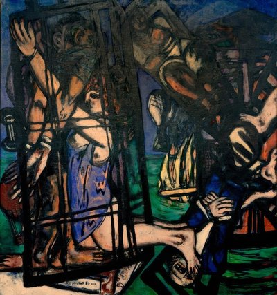 Pallone con mulino a vento. Il mulino da Max Beckmann