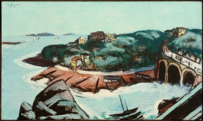Vista dei sobborghi sul mare a Marsiglia da Max Beckmann