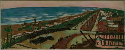 Vista su Zandvoort di sera da Max Beckmann