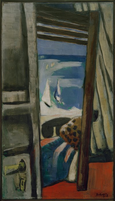 Vista sul mare, rosso, grigio, blu da Max Beckmann