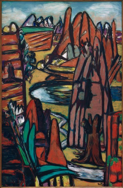 Paesaggio roccioso di Boulder da Max Beckmann