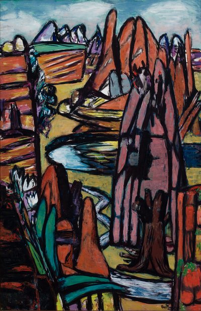 Boulder - Paesaggio roccioso da Max Beckmann