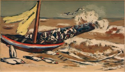 Mare marrone con gabbiani da Max Beckmann