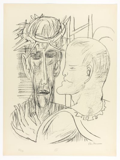 Cristo e Pilato, tavola 15 da Day and Dream da Max Beckmann