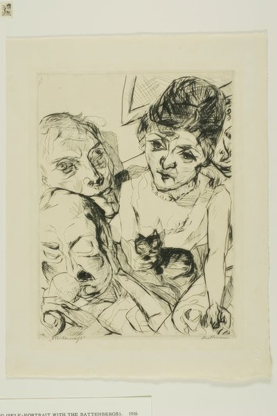 Sera, tavola dieci da Gesichter da Max Beckmann
