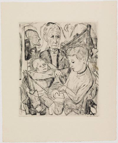 Scena familiare (famiglia Beckmann) da Max Beckmann