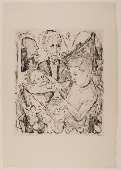 Scena familiare (Famiglia Beckmann), tavola 2 dal portfolio 