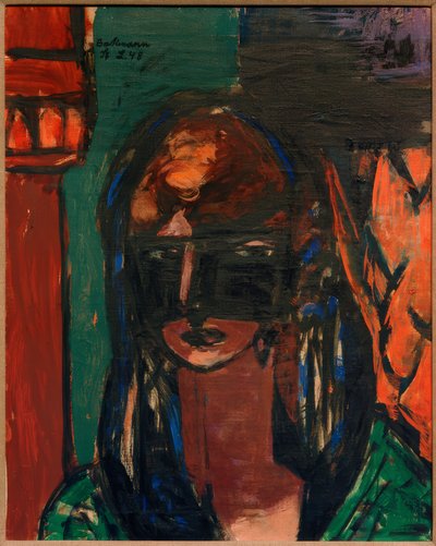 Donna con maschera da Max Beckmann