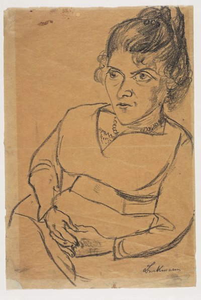 Fridel Battenberg, Halbfigur, sitzend da Max Beckmann