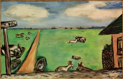 Prato verde con mucche da Max Beckmann