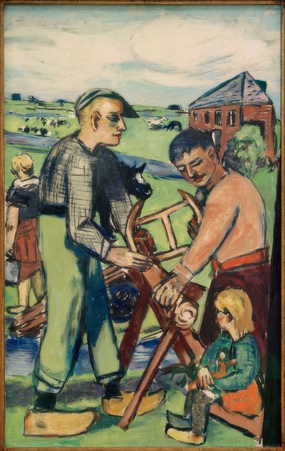 Segantini con bambino da Max Beckmann