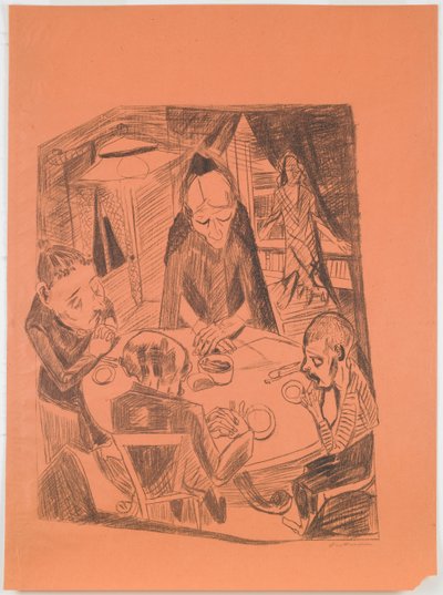 Hunger, Platte 5 aus dem Portfolio „Hölle“ da Max Beckmann