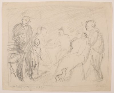 II [Secondo] Schizzo per il ritratto della famiglia Zech da Max Beckmann