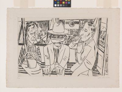 Nel tram da Max Beckmann