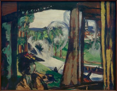 In treno (Nord della Francia) da Max Beckmann