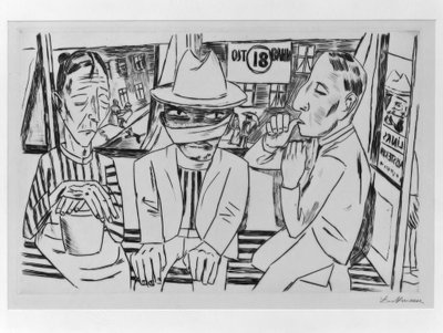 Nel tram da Max Beckmann
