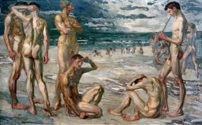 Giovani uomini al mare da Max Beckmann