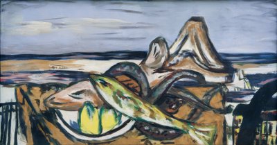Paesaggio con frutti di mare da Max Beckmann