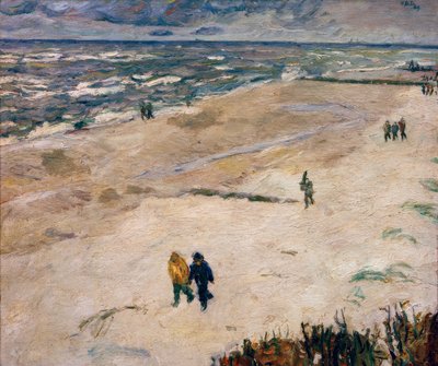 Gente dopo il lavoro al mare (Sulla spiaggia di Wangerooge) da Max Beckmann