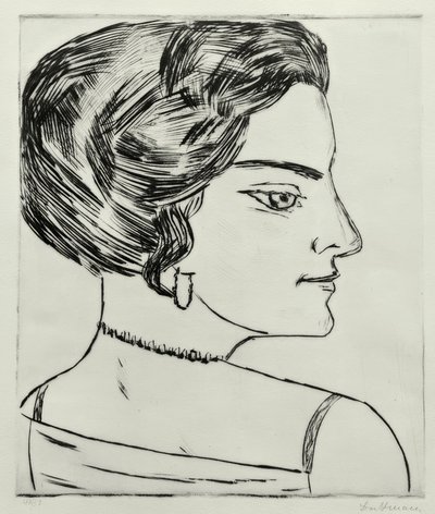 Naïla di profilo da Max Beckmann
