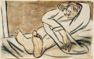 Pietro, sdraiato da Max Beckmann