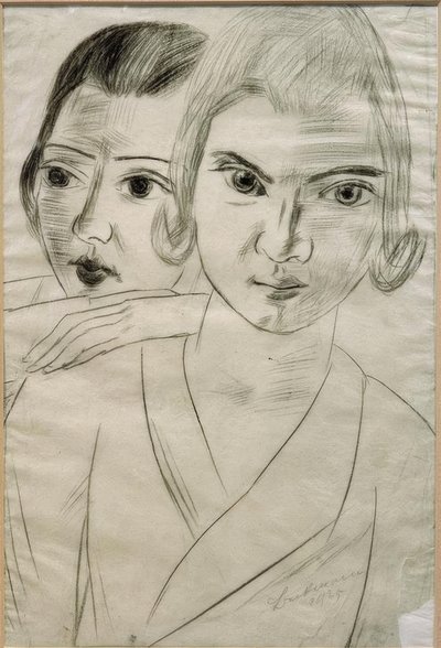 Pizchen e Quappi – Doppio ritratto di Marie-Louise von Motesiczky e Mathilde von Kaulbach da Max Beckmann