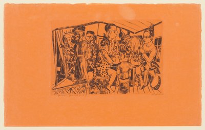 Platte 2 der Serie: Jährlicher Jahrmarkt da Max Beckmann