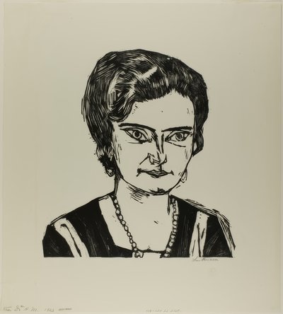 Ritratto di Frau H.M. (Naila), tavola due da Die Kunst der Gegenwart da Max Beckmann