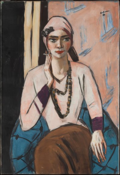 Quappi in maglione rosa da Max Beckmann