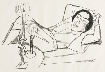 Donna reclinata (Ritratto di Johanna Loeb) da Max Beckmann