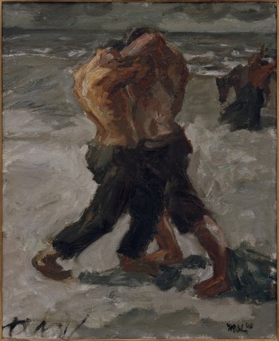 Rivali: coppia di lottatori da Max Beckmann