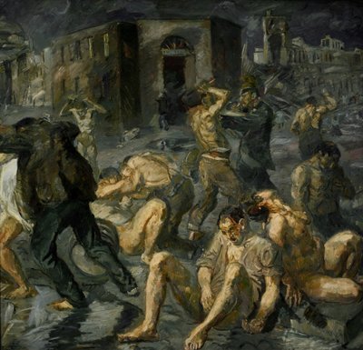 Scena della distruzione di Messina da Max Beckmann