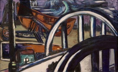 Cantiere navale. Ponte di ferro da Max Beckmann