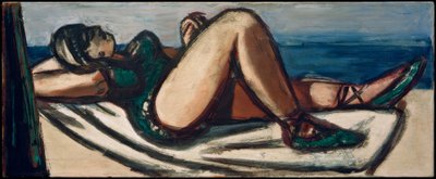 Dormiente sulla spiaggia da Max Beckmann