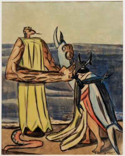 Re dei serpenti e sposa del cervo volante da Max Beckmann