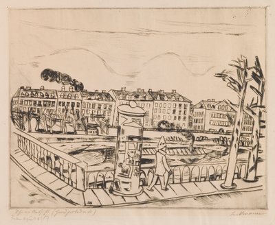 Schöne Aussicht (Paesaggio invernale) da Max Beckmann