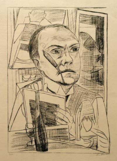 Se stesso in hotel da Max Beckmann