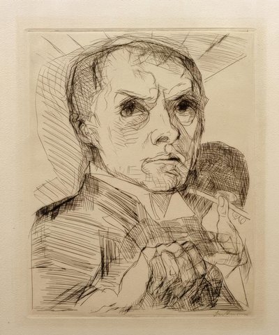 Autoritratto con stilo da Max Beckmann