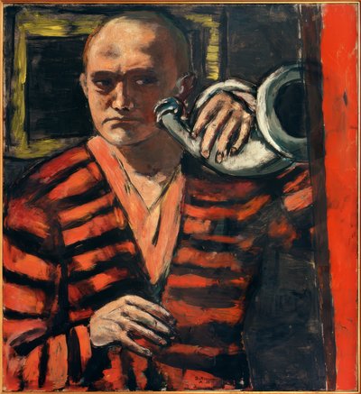 Autoritratto con corno da Max Beckmann