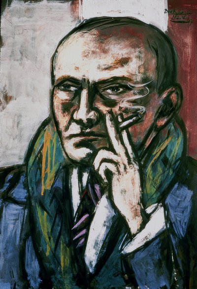 Autoritratto con sigaretta da Max Beckmann